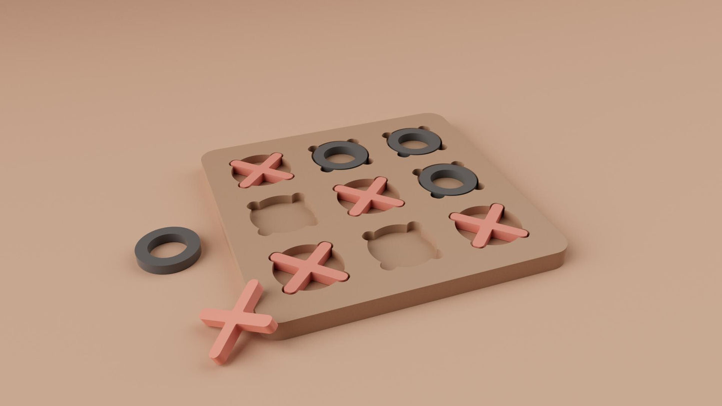 3D Printed Noughts & Crosses Game