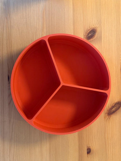 3D Printed Round 3-Section Bowl with Stars
