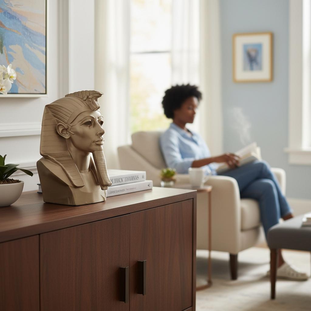 Pharaoh Bust Statue