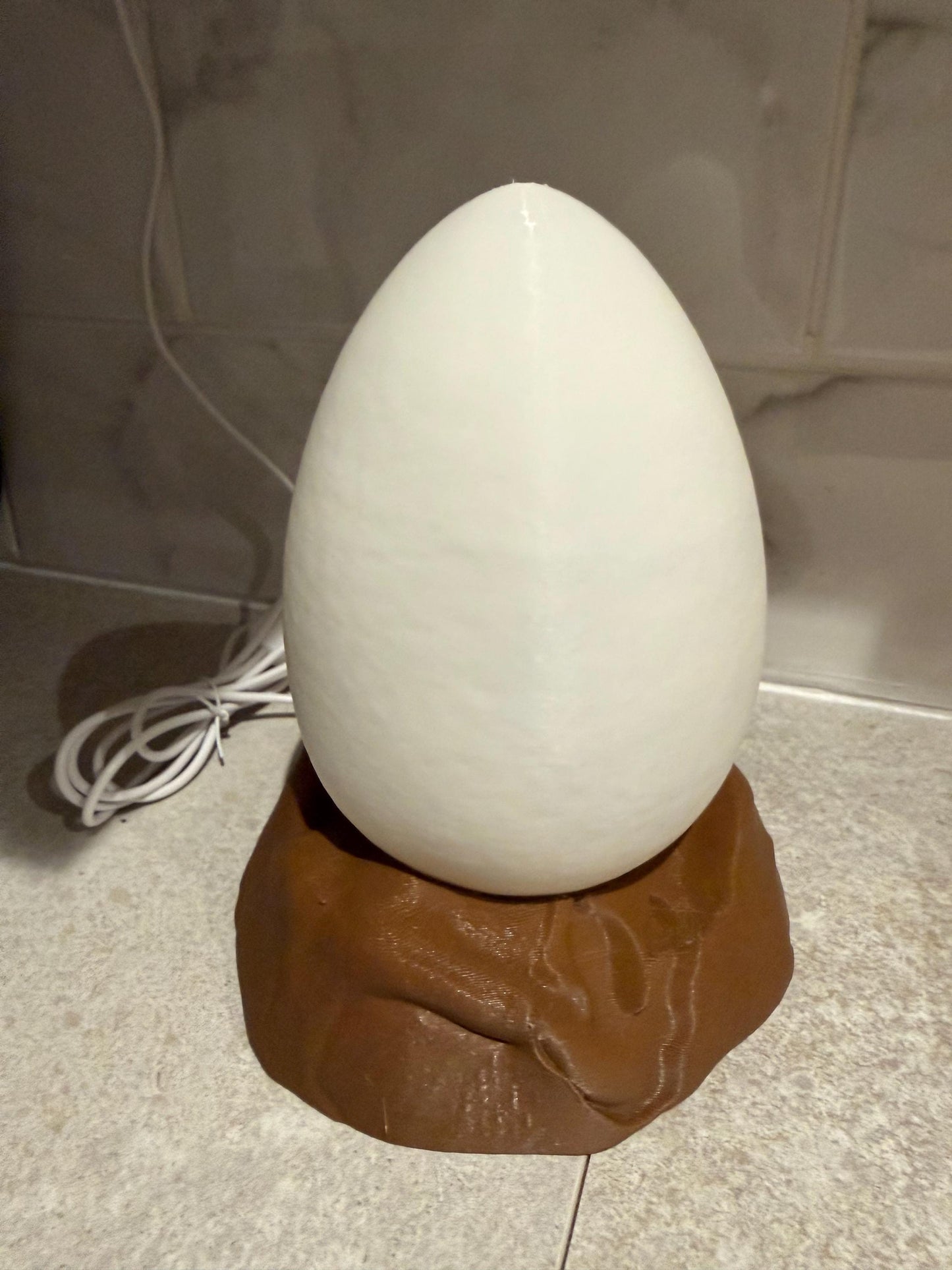 3D Printed Jurassic Dinosaur Egg Lamp – Night Light UK