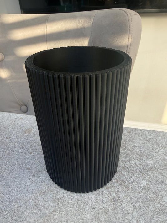 Modern Ribbed Toothbrush & Pencil Holder (tall)