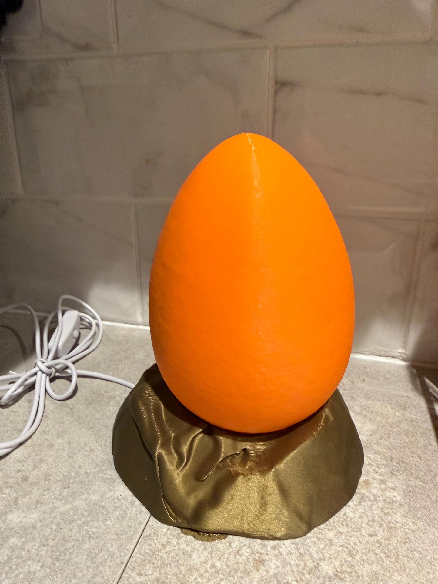 3D Printed Jurassic Dinosaur Egg Lamp – Night Light UK
