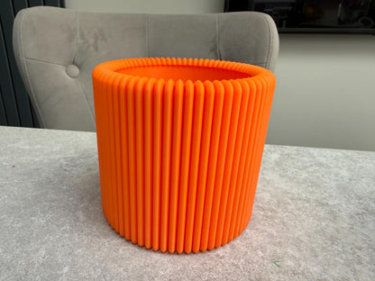 3D Printed Modern Ribbed Pencil Holder (Large)