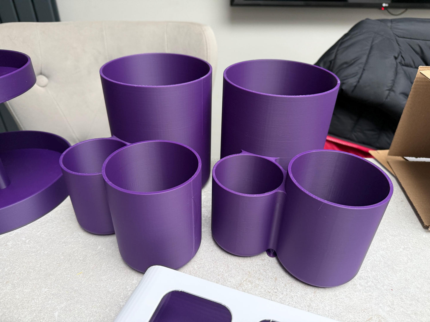 3D Printed Modern 3 Section Kitchen Utensil Holder