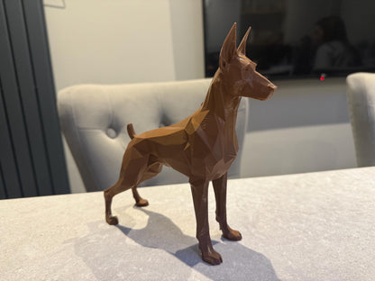 3D Printed Dobermann Sculpture