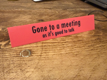 3D Printed Fully Customisable Free-Standing Desk Sign