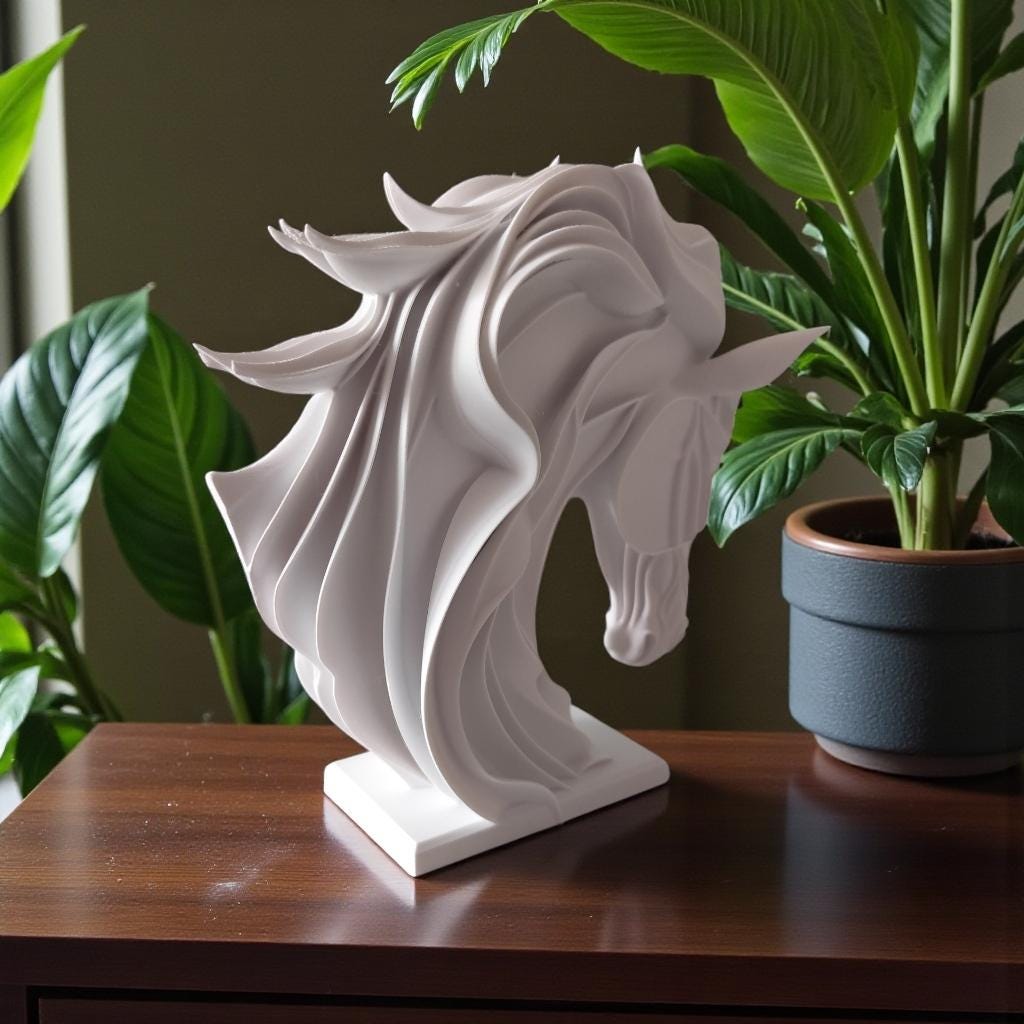 Horse Head Sculpture