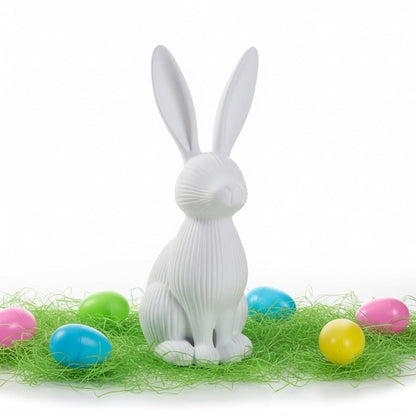 Ribbed Bunny Sculpture