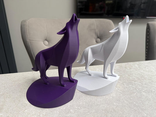 Majestic Wolf on Pedestal
