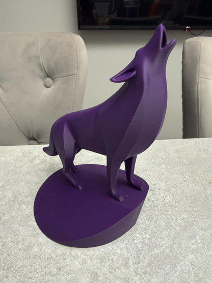 Majestic Wolf on Pedestal