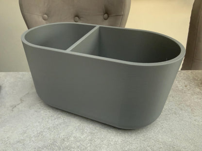 3D Printed Modern 2 Section Kitchen Utensil Holder