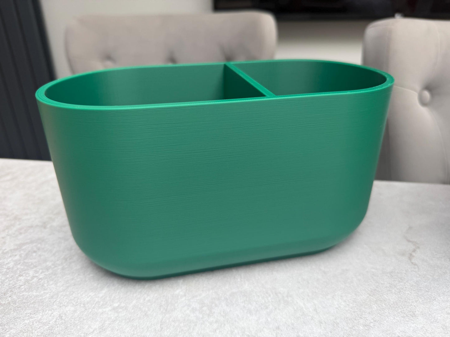 3D Printed Modern 2 Section Kitchen Utensil Holder