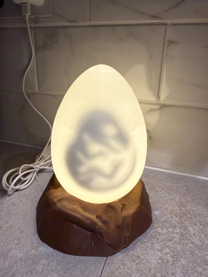 3D Printed Jurassic Dinosaur Egg Lamp – Night Light UK