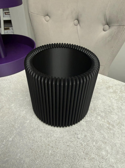3D Printed Modern Ribbed Pencil Holder (Large)