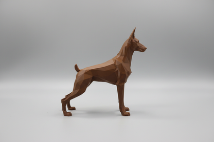 3D Printed Dobermann Sculpture