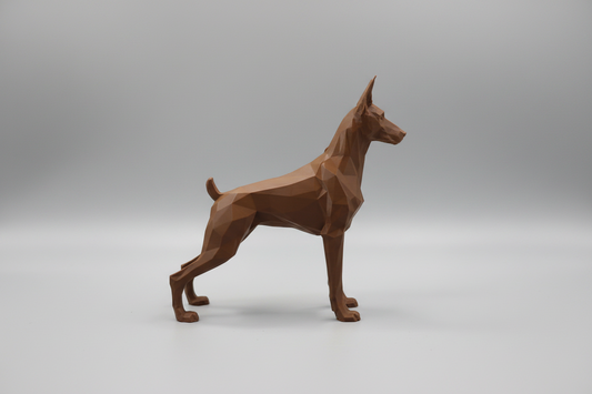 3D Printed Dobermann Sculpture