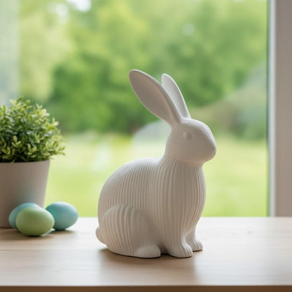 3D Printed Ribbed Easter Bunny Ornament