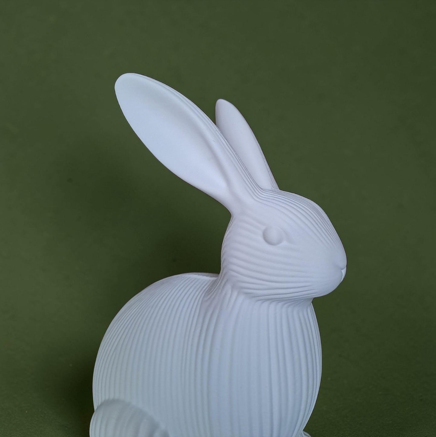 3D Printed Ribbed Easter Bunny Ornament