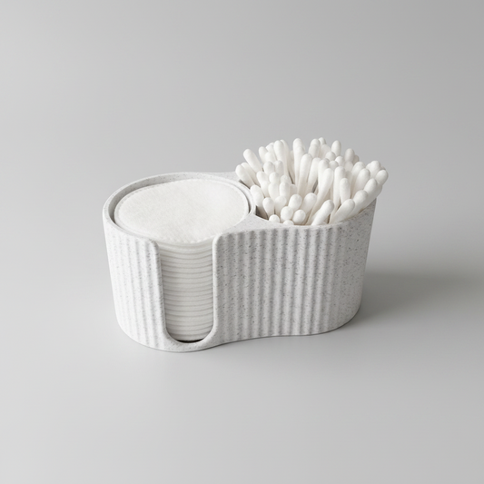 Bathroom Cotton Pad & Bud Holder