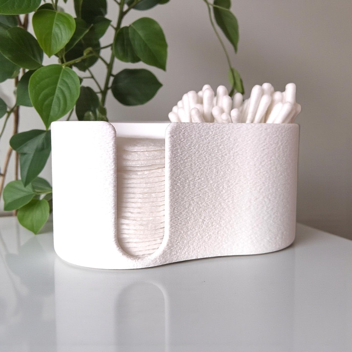 Bathroom Cotton Pad & Bud Holder