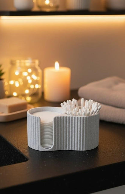 Bathroom Cotton Pad & Bud Holder
