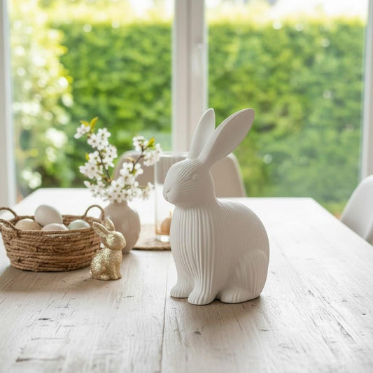 3D Printed Ribbed Easter Bunny Ornament