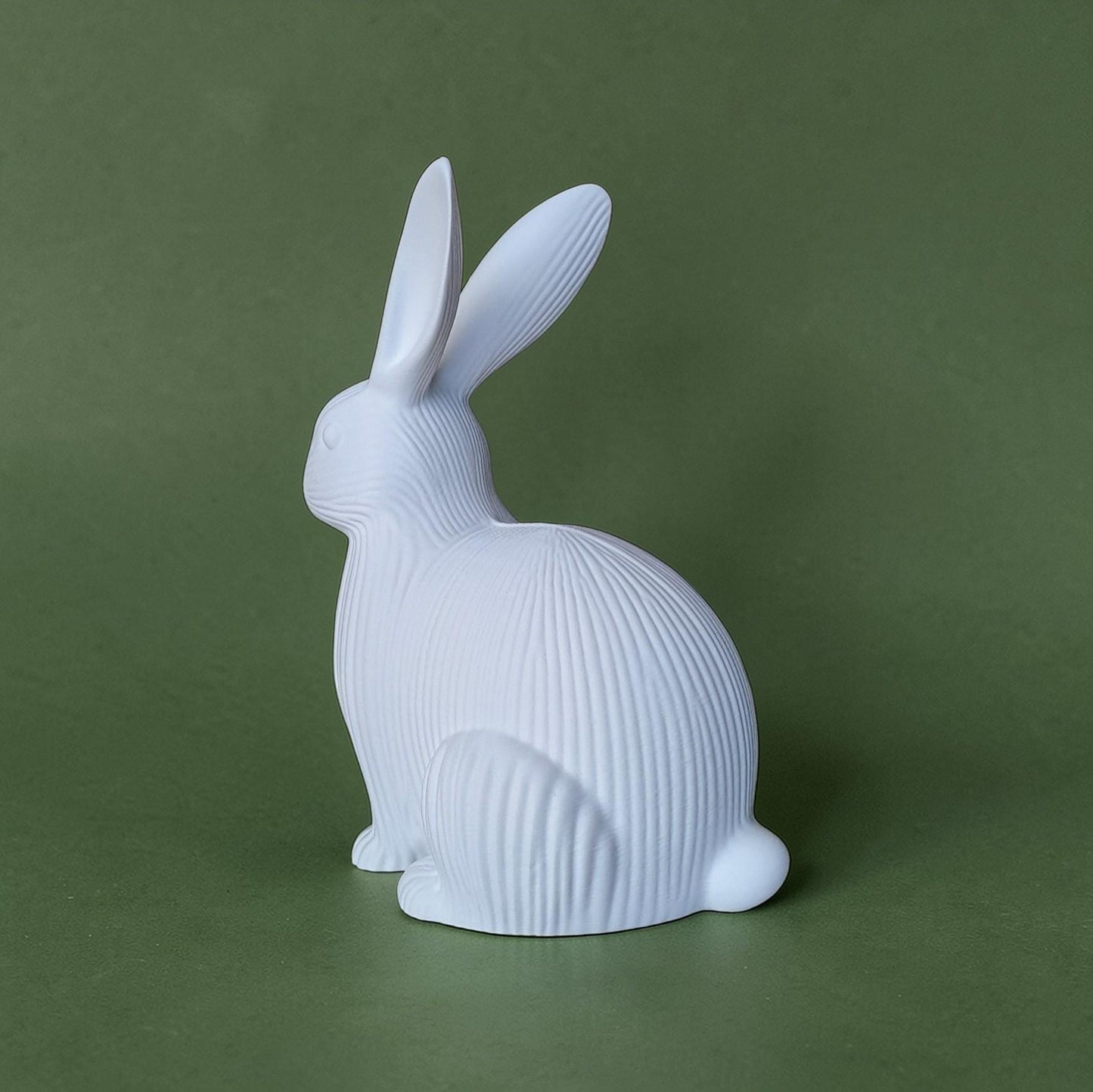 3D Printed Ribbed Easter Bunny Ornament