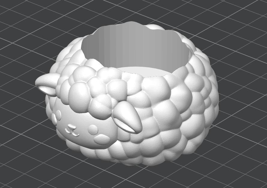 3D Printed Sheep Candle Centrepiece