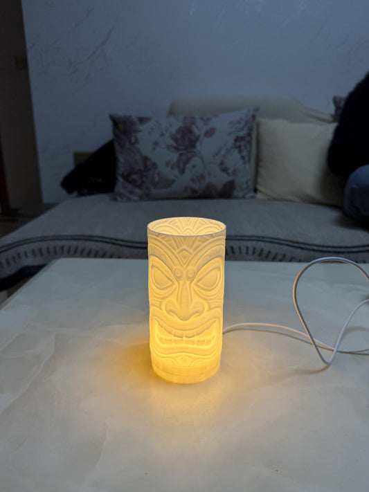 3D Printed Tropical Tiki Light – Novelty LED Lamp