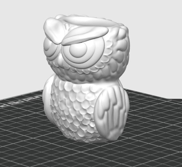 3D Printed Owl Pencil Holder