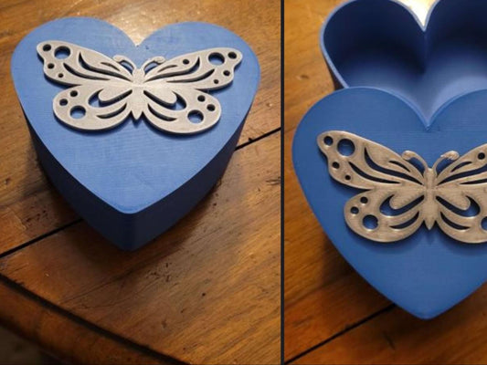 3D Printed Heart Trinket Box