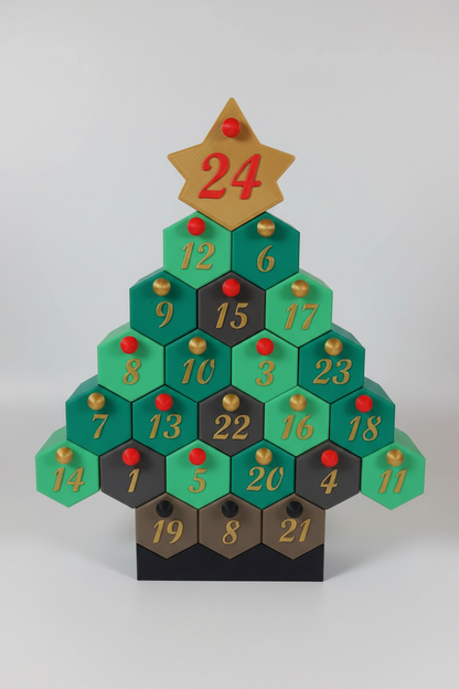 3D Printed Christmas Advent Calendar Tree