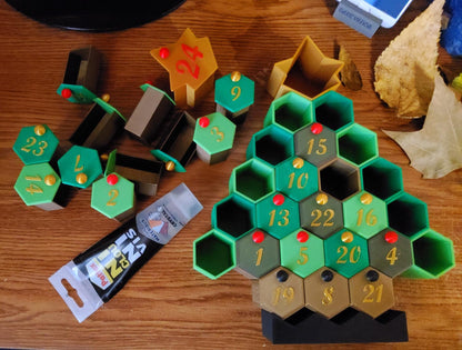 3D Printed Christmas Advent Calendar Tree