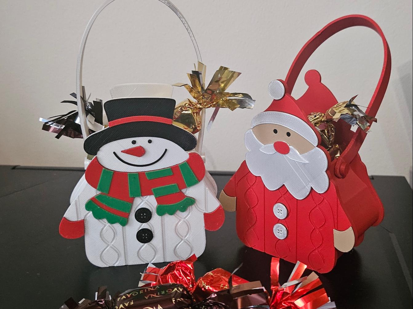 3D Printed Christmas Treat Bucket