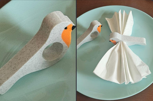 3D Printed Bird Napkin Rings