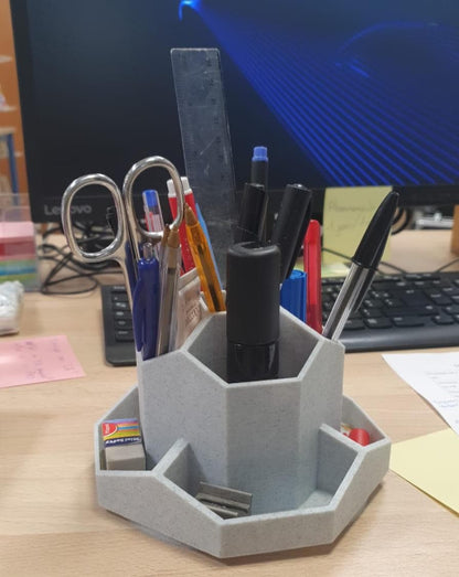 3D Printed Multi-Compartment Desk Organiser Pen Holder