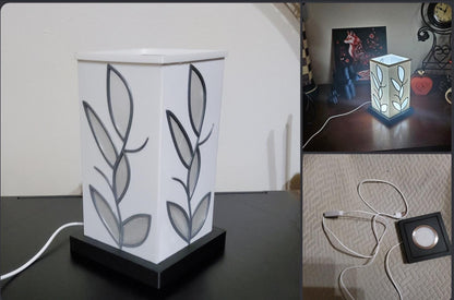 3D Printed Leaf Pattern Mood Table Lamp