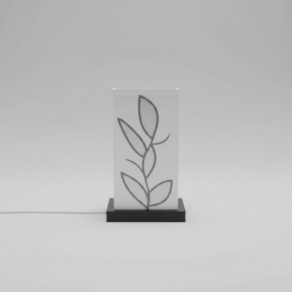 3D Printed Leaf Pattern Mood Table Lamp