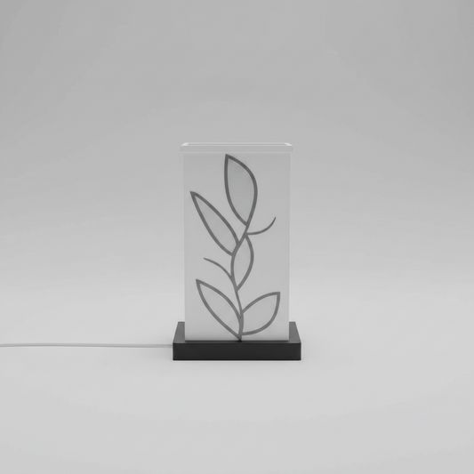 3D Printed Leaf Pattern Mood Table Lamp