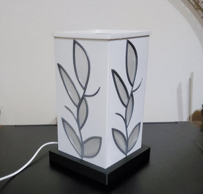 3D Printed Leaf Pattern Mood Table Lamp