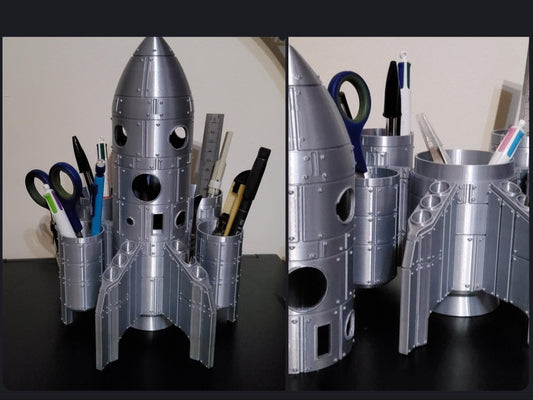 3D Printed Rocket Desk Organiser