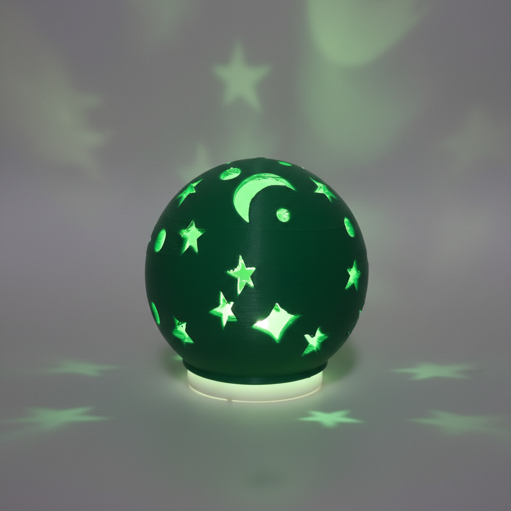 3D Printed Moon & Stars Tealight Holder