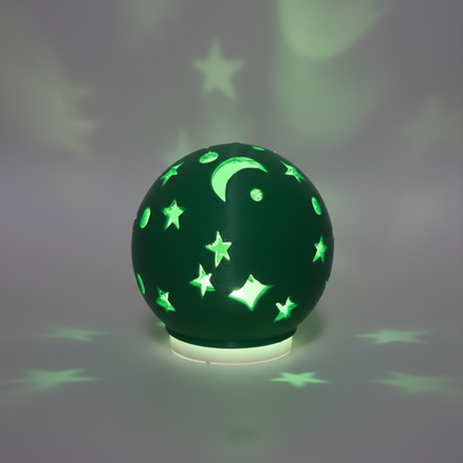 3D Printed Moon & Stars Tealight Holder