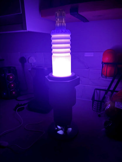3D Printed Industrial Spark Plug Lamp