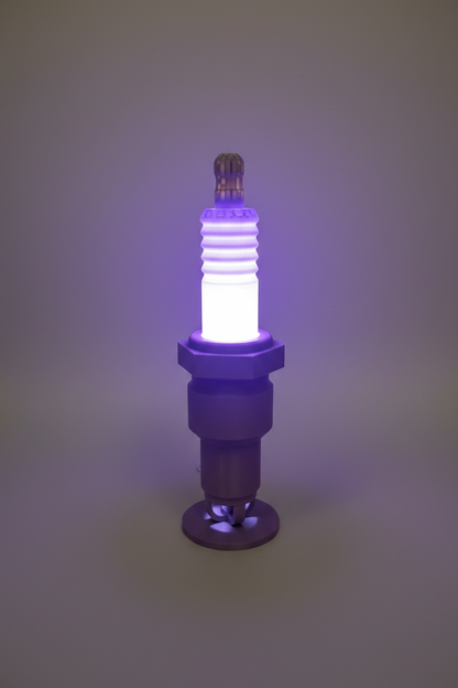 3D Printed Industrial Spark Plug Lamp