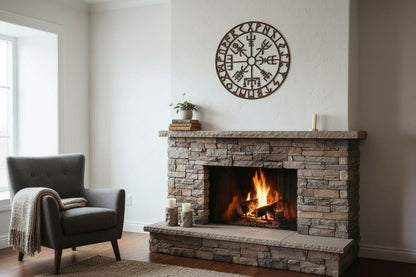 3D Printed Viking Compass Wall Decor
