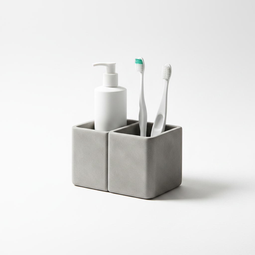 3D Printed Double Toothbrush Holder