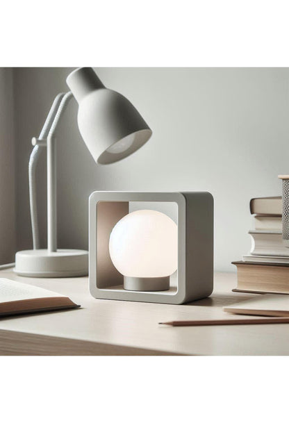 3D Printed Minimalist Cube Table Lamp