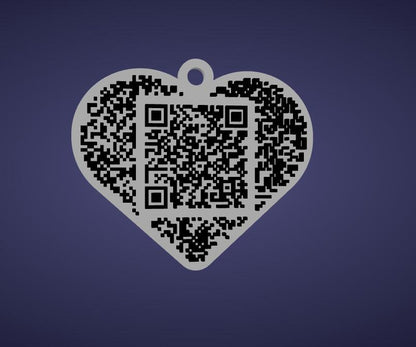Personalised 3D Printed QR Code Keyring – Website Link