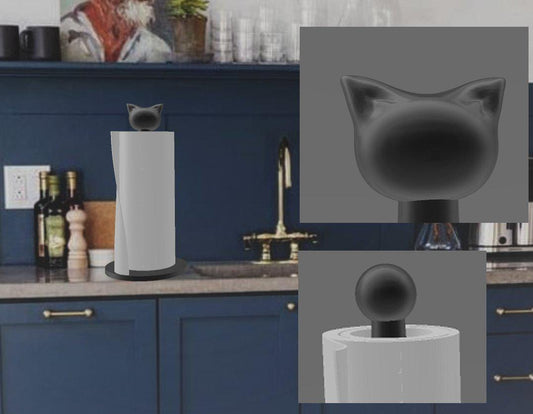 3D Printed Cat Kitchen Roll Holder